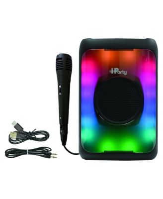 K8320, iParty, Portable Bluetooth speaker with microphone, Powerful sound volume, Multicolour light effects, Rechargeable battery, Speaker