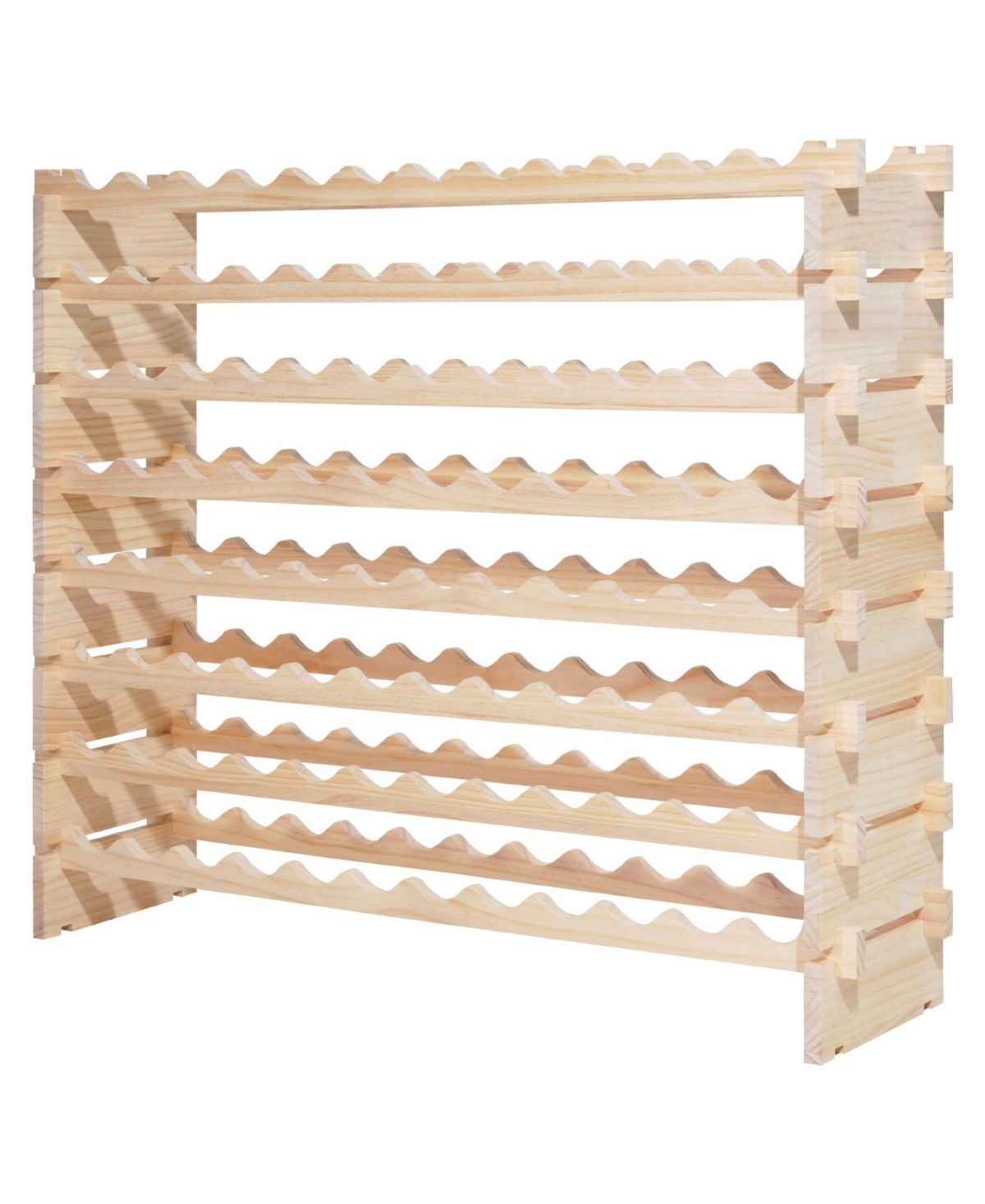 Sugift 96-Bottle Stackable 8-Tier Modular Wine Storage Rack