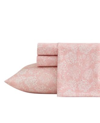 Delicate Lace Microfiber 4-Piece Sheet Set, Full