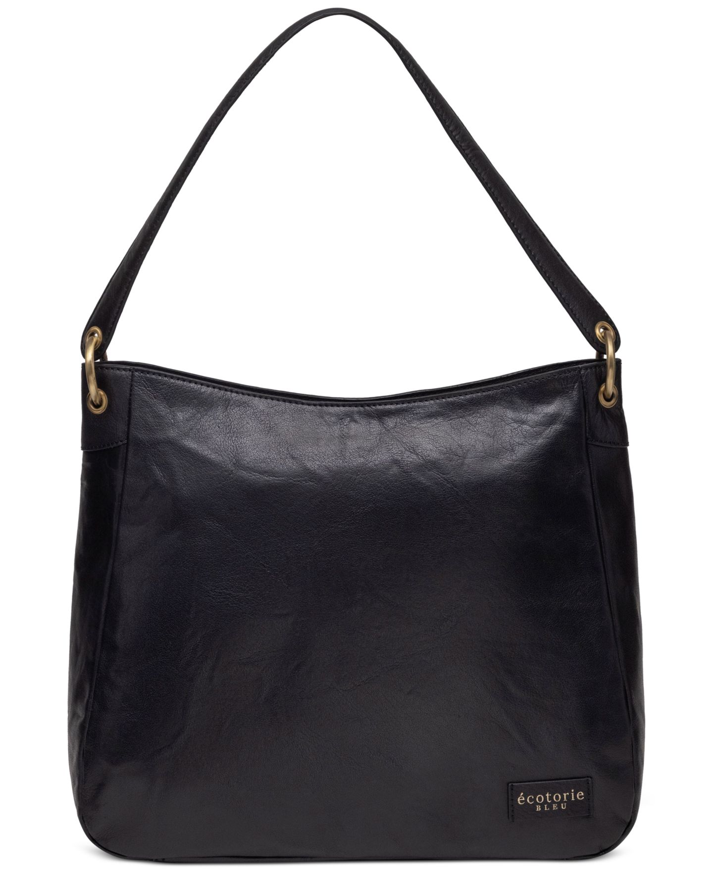 Женская сумка Ecotorie Johnson Genuine Leather Shoulder Handbag, цвет: Чёрный — фото 1