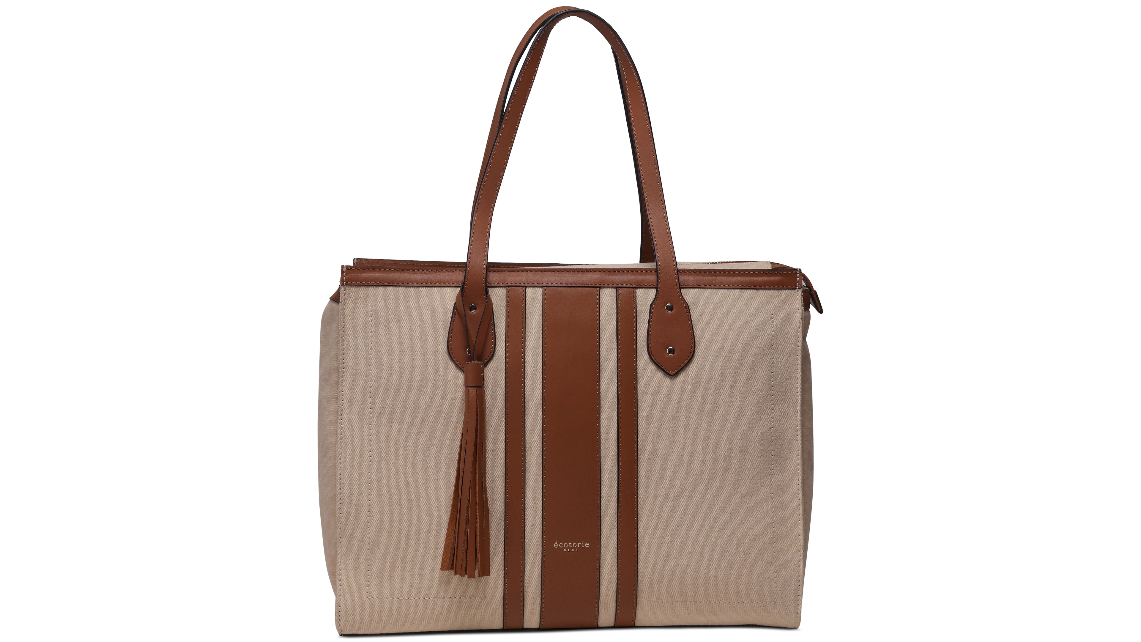 Ecotorie Springhill Canvas and Leather Zip Tote