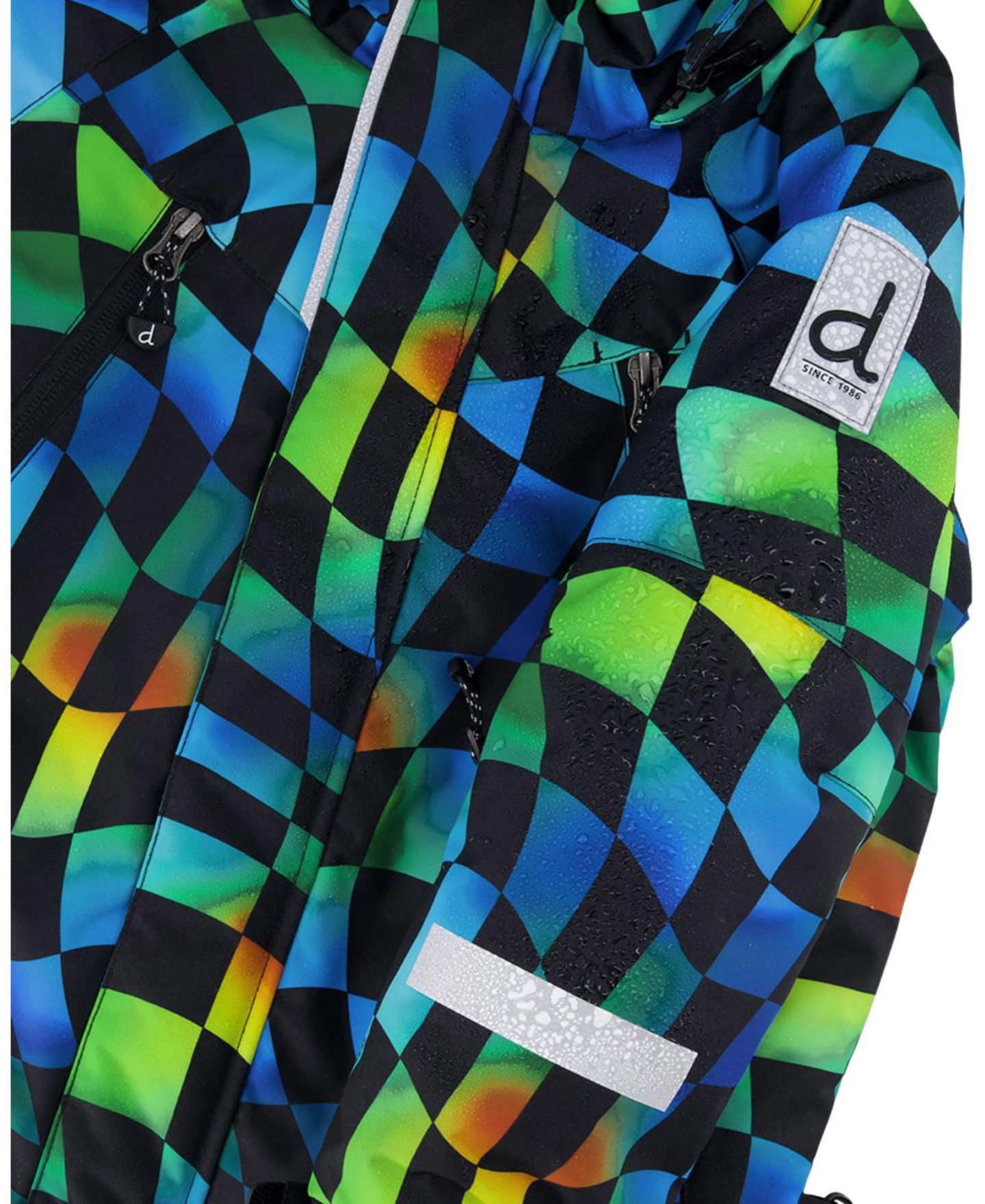 Брюки Deux par Deux Two Piece Play Snowsuit and Checkerboard with Pants для мальчиков, цвет: Зелёный / Жёлтый — фото 8