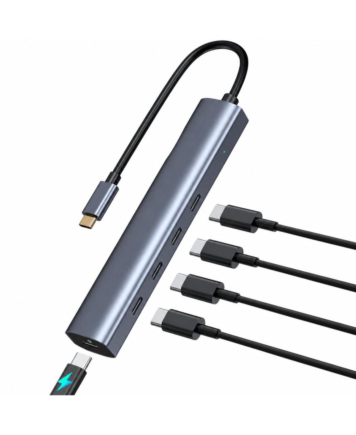 Lofree Usb C Docking Station Dual Hdmi 4K Monitor Adapter Hub - Grey 5 in 1 usb c hub