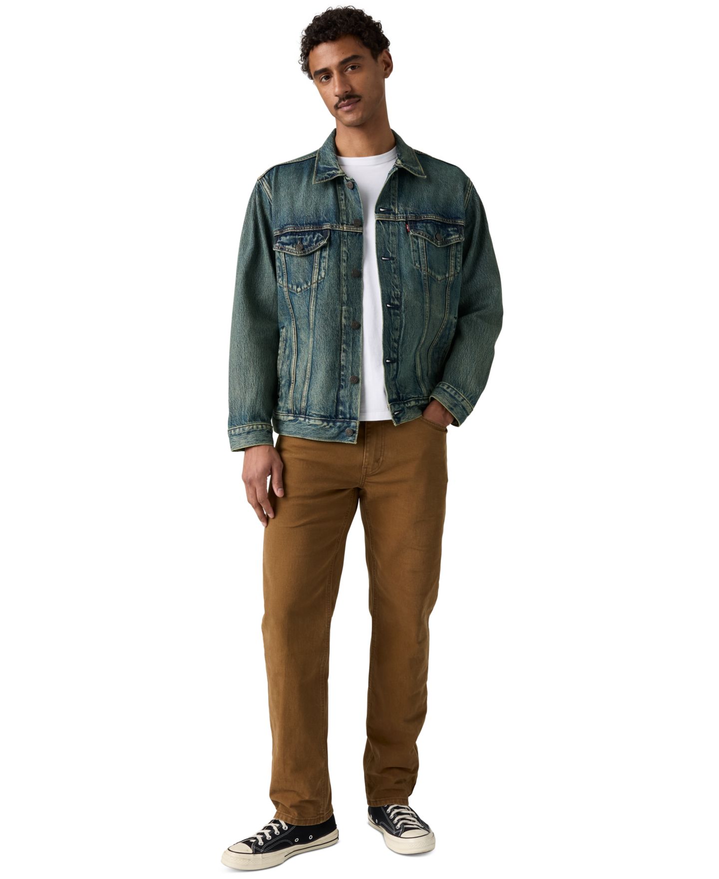 Мужские джинсы Levi's 541™ Athletic Taper Stretch, цвет: Коричневый — фото 2