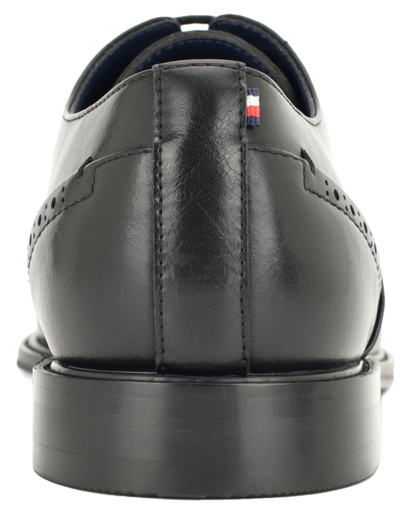 Мужские туфли Tommy Hilfiger Cohan Wingtip Oxfords, цвет: Чёрный — фото 3