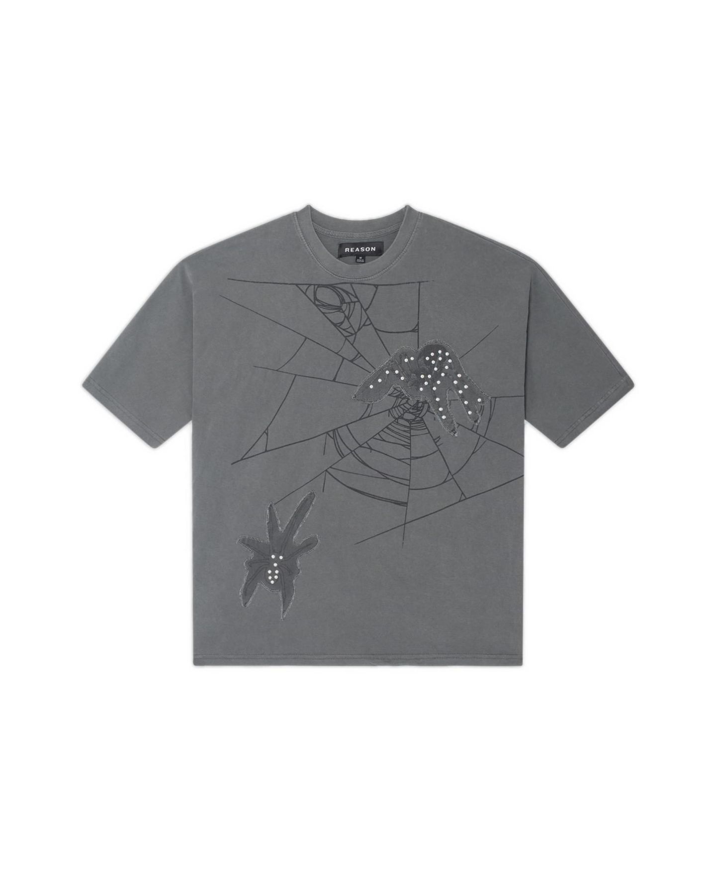 Мужская футболка Reason Toxic Spiderwebs Applique Short Sleeve — фото 3