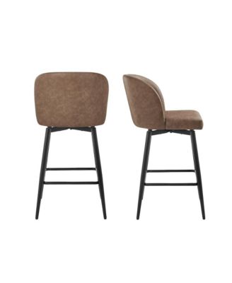 Rhythm Upholstered Counter Height Stool, 360degree(s) Swivel, Set of 2