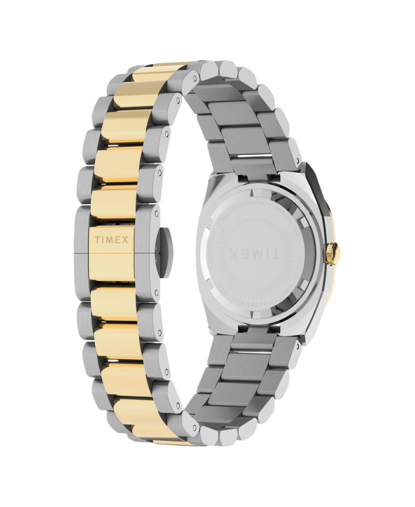 Женские часы Timex Quartz E-Line Two-Tone Stainless Steel Watch 30 mm — фото 3