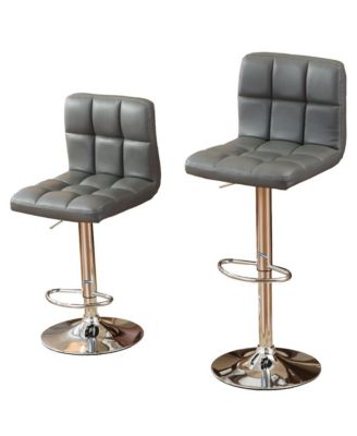 Biscc 2 Swivel Elegant PU Leather Modern Adjustable Hydraulic Barstools