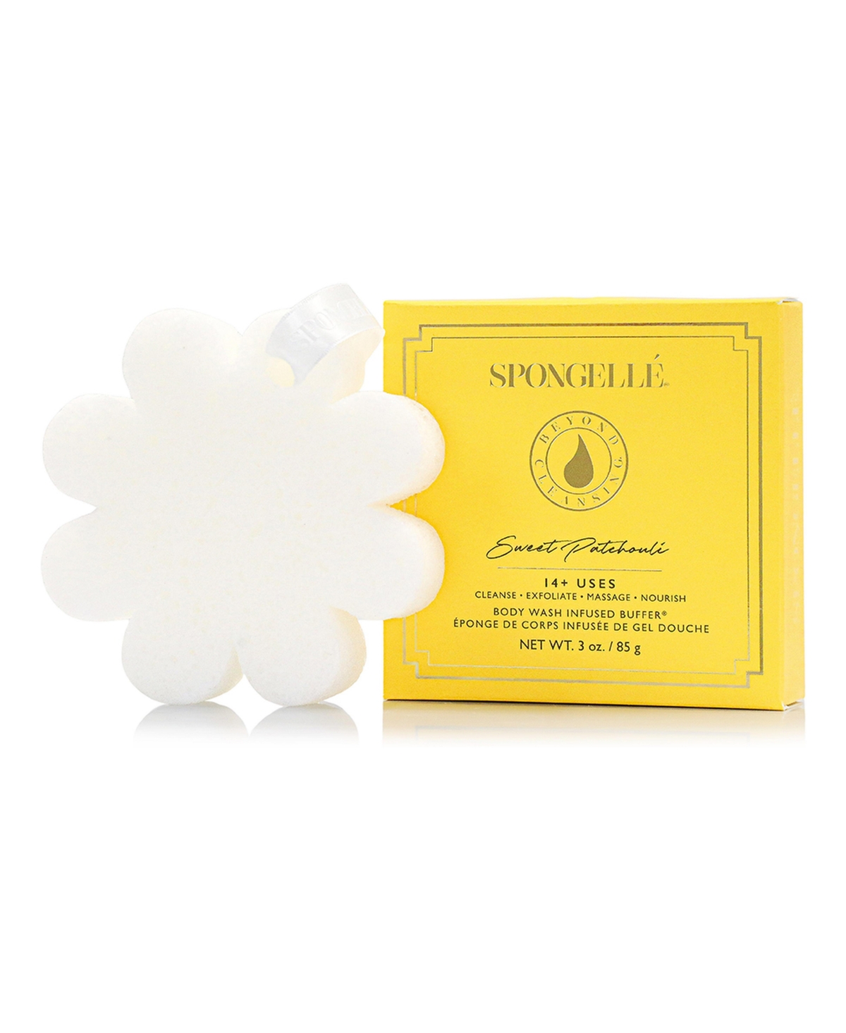 Spongelle Daisy Collection Boxed Flower Sweet Patchouli 14 Plus Washes 3Oz