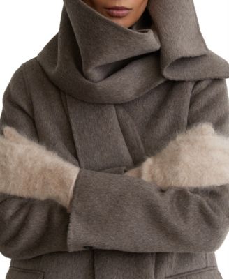Women's Willow Cashmere Knit Rib-Knit Cuffs Mittens