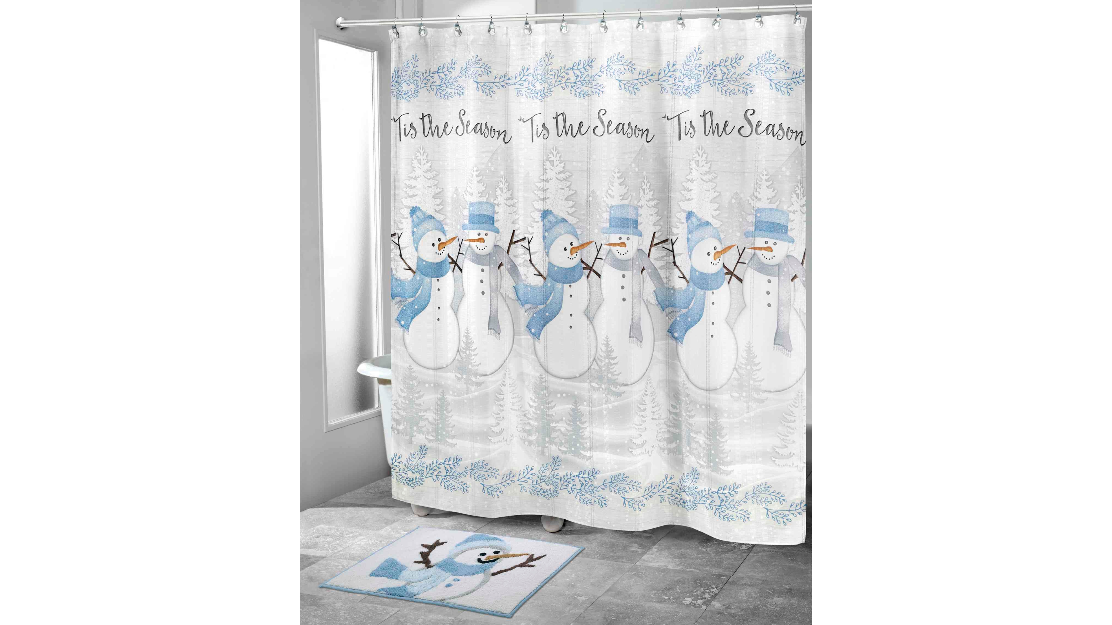 Avanti Frosty Friends Shower Curtain, 72" x 72"