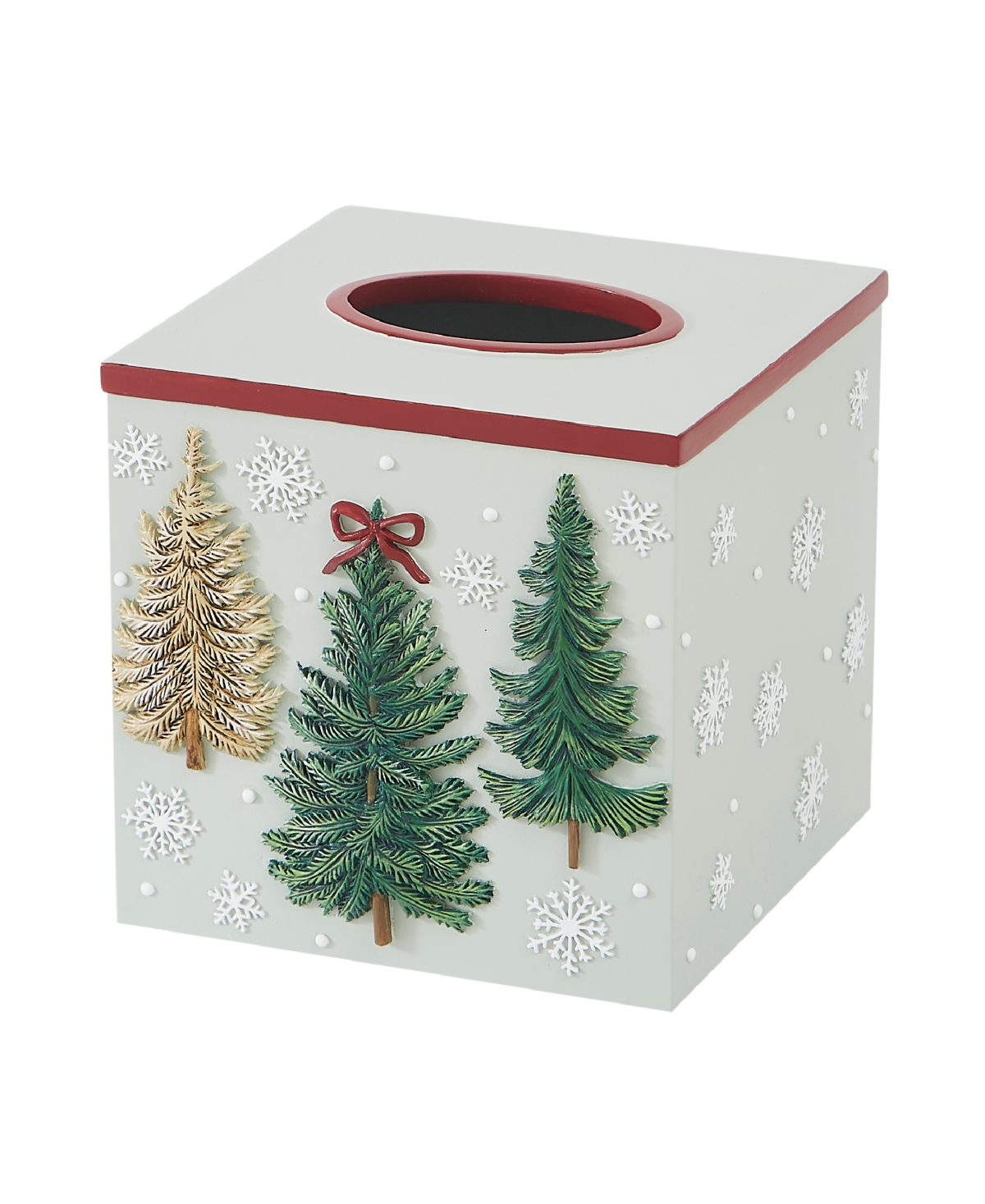 Avanti Snowy Pines Resin Tissue Cover