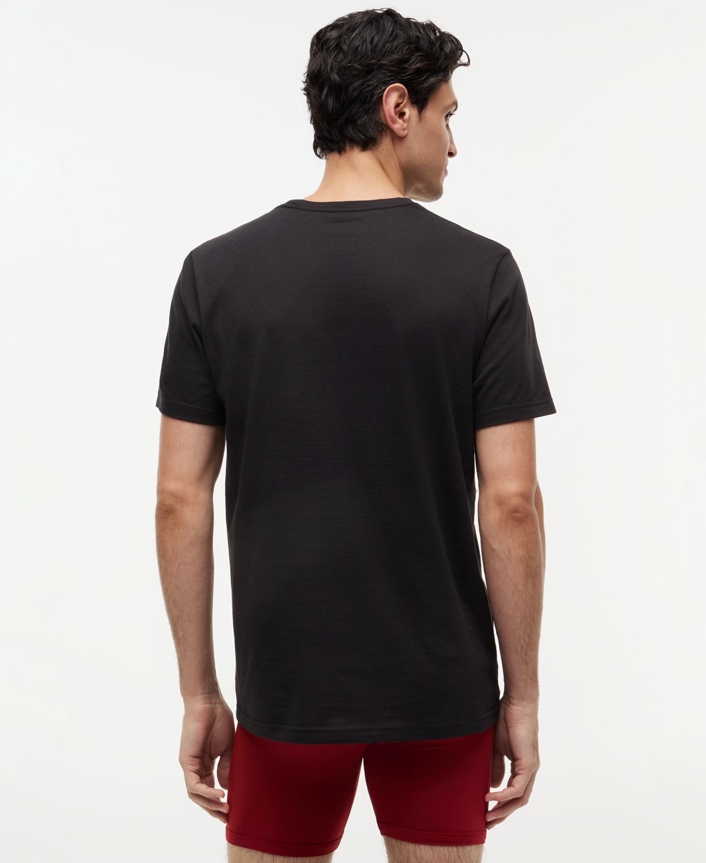 Мужские топы Tommy Hilfiger 3-Pack Classic Cotton Undershirts, цвет: Чёрный / Бежевый — фото 4
