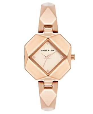Women's Quartz Square Rose-Gold Alloy Metal Bracelet Watch 35mm x 28mm