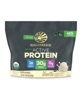 Active Protein Powder with BCAA Amino Acids, Minerals & Botanicals, Non-GMO, Soy, Dairy & Gluten Free, Vanilla, 45 Servings