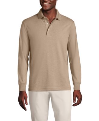 Men's Long Sleeve Cotton Supima Polo Shirt