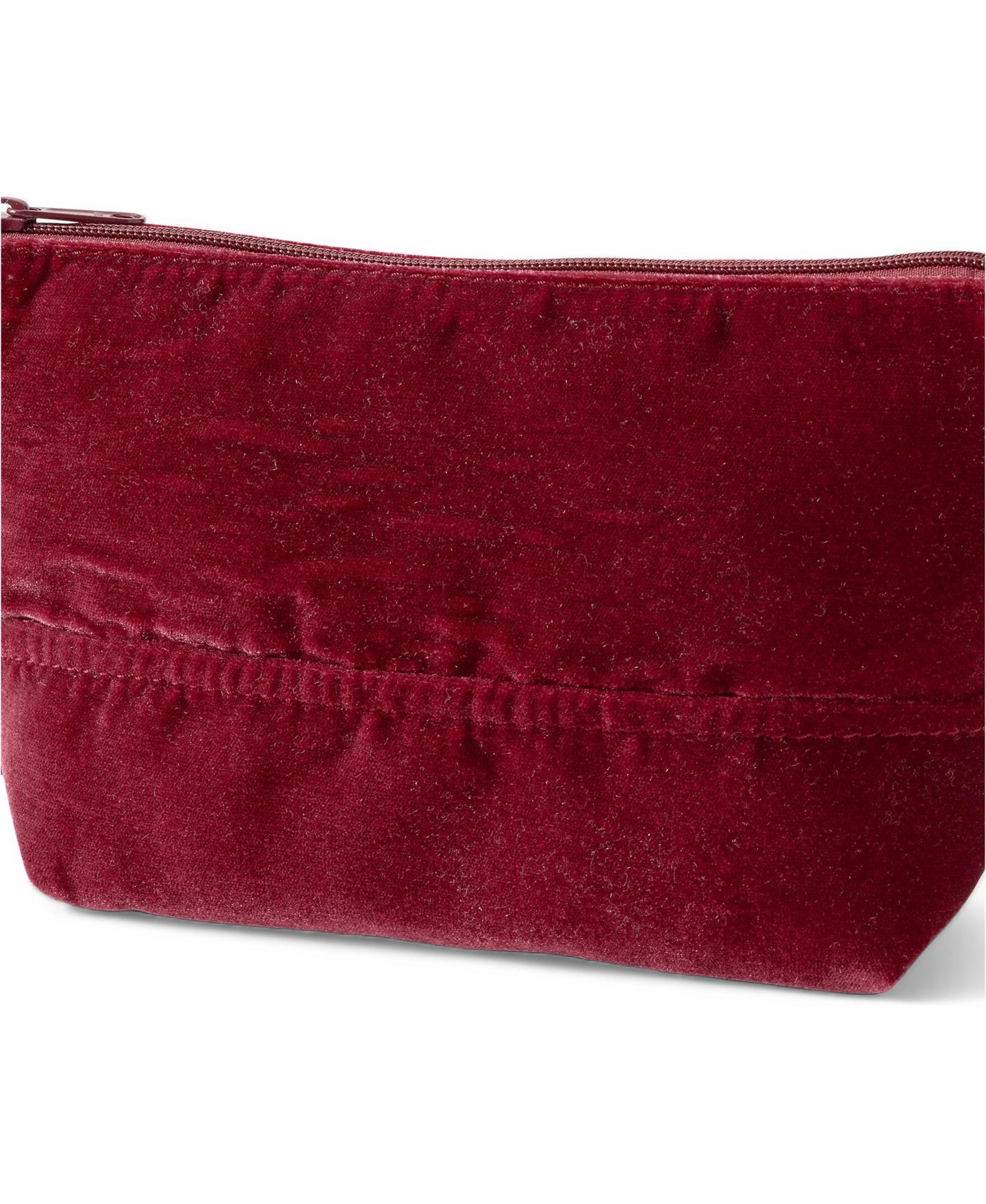 Сумка Lands' End Zip Velvet Pouch, цвет: Красный — фото 1