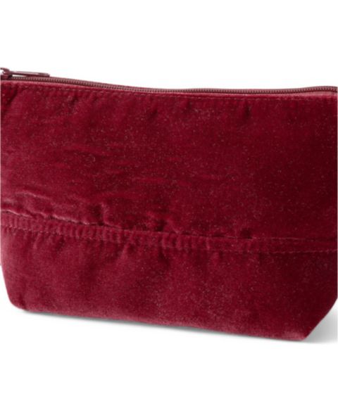 Сумка Lands' End Zip Velvet Pouch, цвет: Красный