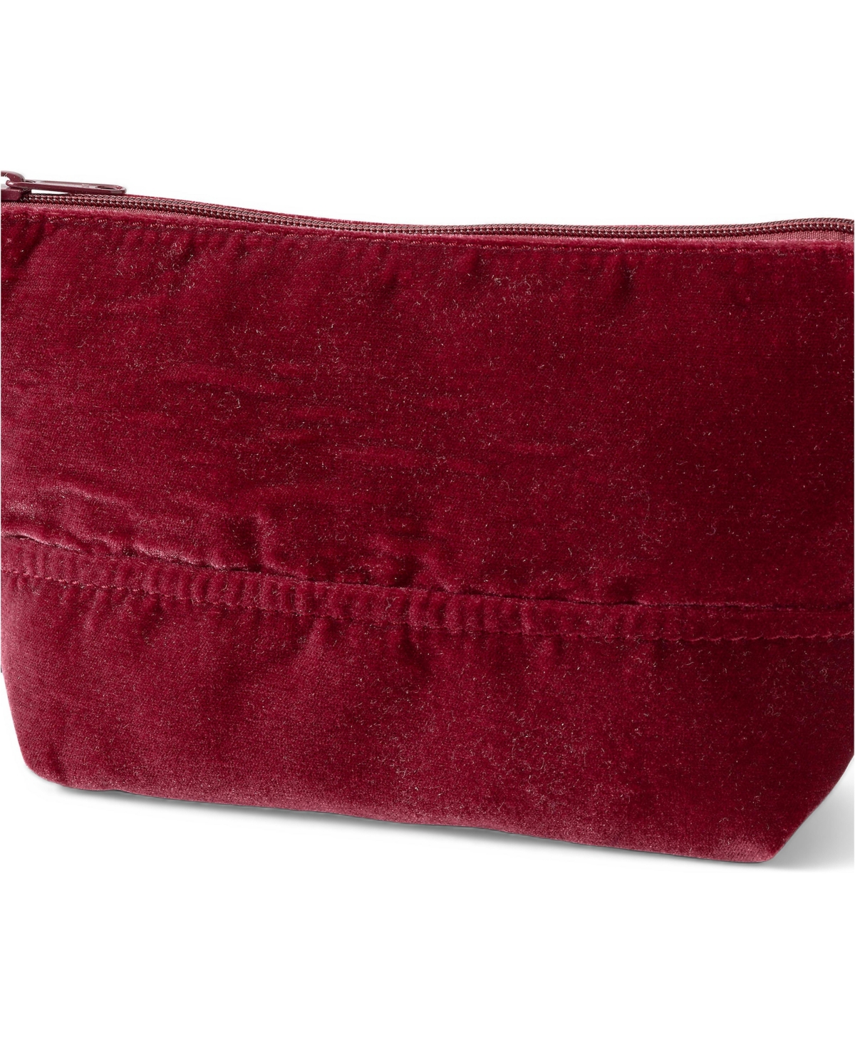 Lands' End Zip Velvet Pouch