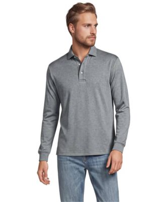 Men's Long Sleeve Cotton Supima Polo Shirt