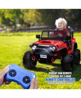 48.4 Large Ride-On Car, 2 Seats with Remote Control & 14 Suspension Wheels, Kids Electric Ride-On Car, 37-95 Months