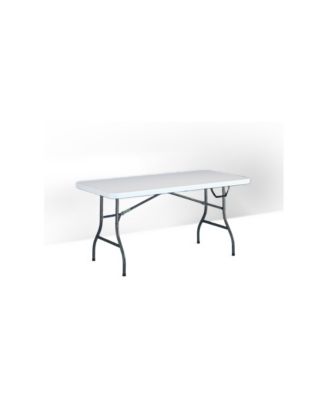 6 Foot Premium Folding Table, Speckle (Shipment from, Weather Resistant: Moisture proof top ensures