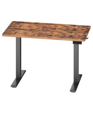 Electric Standing Desk, Steel Frame, Adjustable Height Sit Stand Desk, 4 Memory Presets, 63.2 x 27.8 x (28.5-46.7) inches