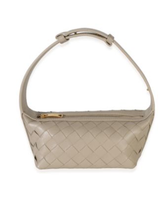 Beige Intrecciato Nappa Mini Wallace Top Handle
