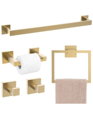 5 Piece 23.6" Bathroom Hardware Set Wall Mounted