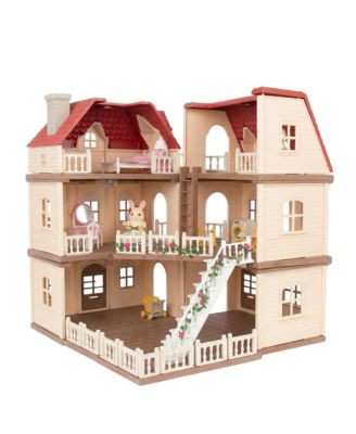 3-Story Modular Dollhouse with Furniture and Accessories, Ages 3+
