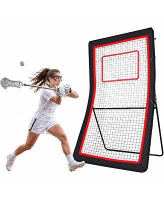 6 in 1 Sports Rebounder 5 Adjustable Angles Large Training Net for Multi Sport Practice