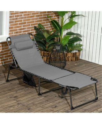 Folding Lounge Chairs / beach chair, Steel, Mesh Fabric, Polyester Construction