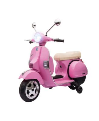 12V Metal Electric Motorcycle with Removable Training Wheels, 55 lb Capacity, Ages 3-6