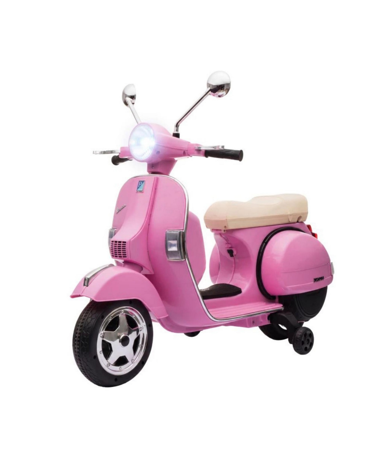 Sevorley 12V Metal Electric Motorcycle with Removable Training Wheels, 55 lb Capacity, Ages 3-6