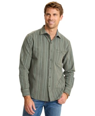 Men's Coastline Corduroy Montecito Stripe Long-Sleeve Craig Collar Shirt