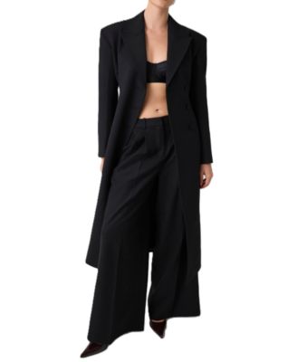 Women's Chino High-Rise Wide-Leg Pants