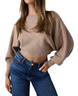 Women's Emily Boat Neck Long-Sleeve Ribbed Sweater