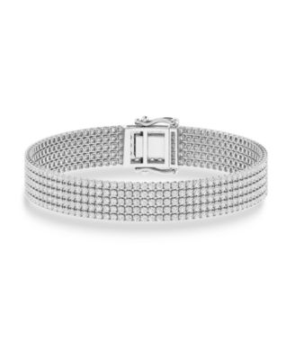 Lab Grown Diamond Statement Tennis Bracelet (5 ct. t.w.) in 14k White Gold