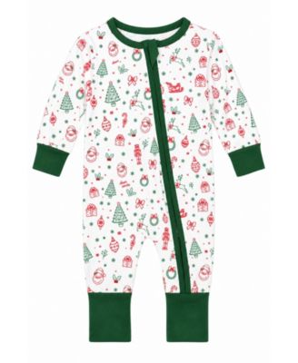 Boys' and Girls' Dear Santa Long-Sleeve Zipper-Closure One-Piece Pajamas