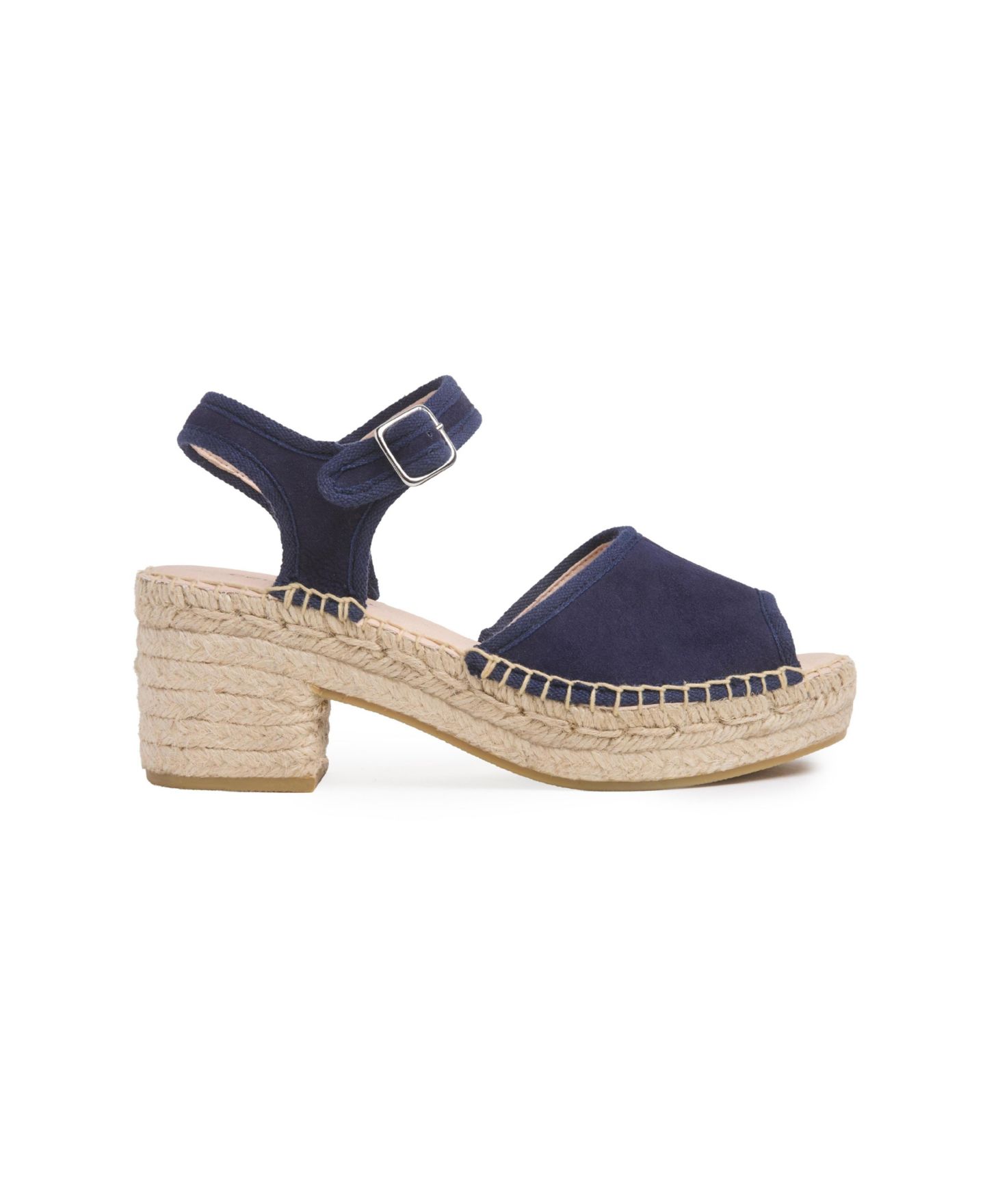 Женские сандалии Celtic & Co. Block-Heel Espadrille Ankle Strap, цвет: Тёмно-синий — фото 4