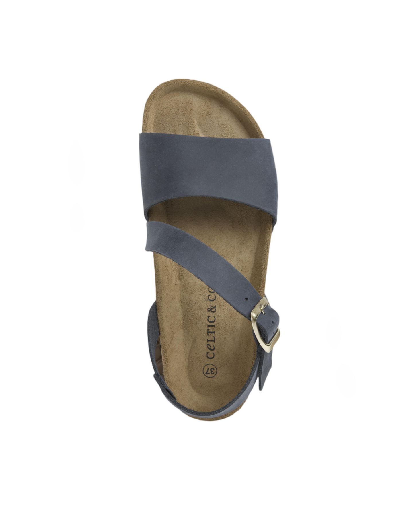 Женские сандалии Celtic & Co. Aysmetric Strap Ankle-Strap Arch-Support Flatform, цвет: Тёмно-синий — фото 5