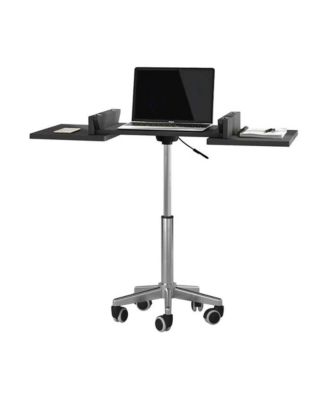 Adjustable Height with Folding Design and Privacy Panels Laptop Table
