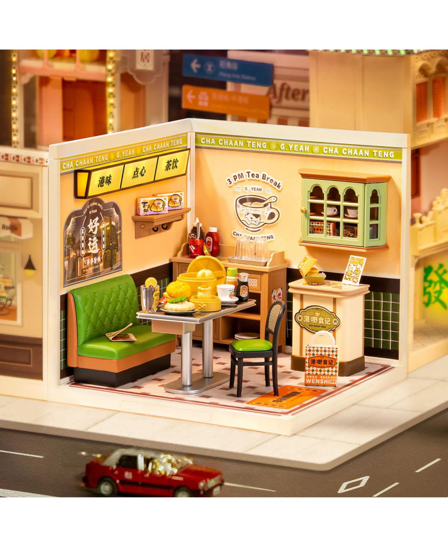 Детский конструктор Robotime Hong Kong Bites Cafe Super Creator Wooden Model Building Set, Ages 14+ — фото 2