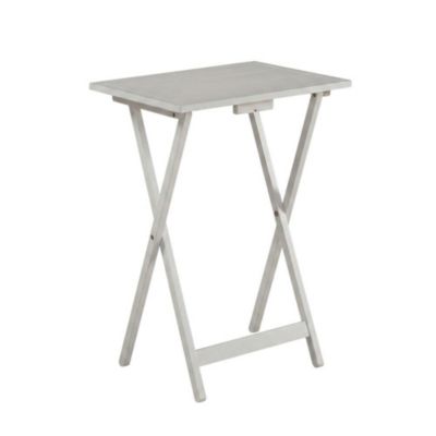 Modern Tray Tables with Wooden Finish for Versatile Throw Surface