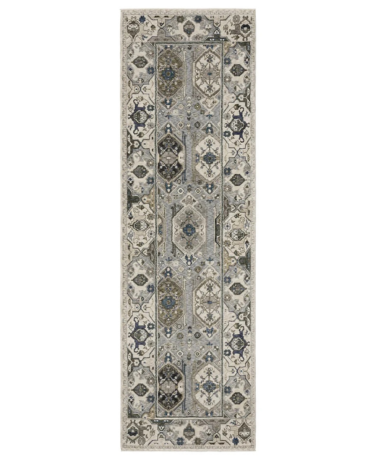 HHA04U068235ST 2 ft. 3 in. x 7 ft. 6 in. Hastings HA04U Casual Power Loomed Rectangle Area Rug, Ivory