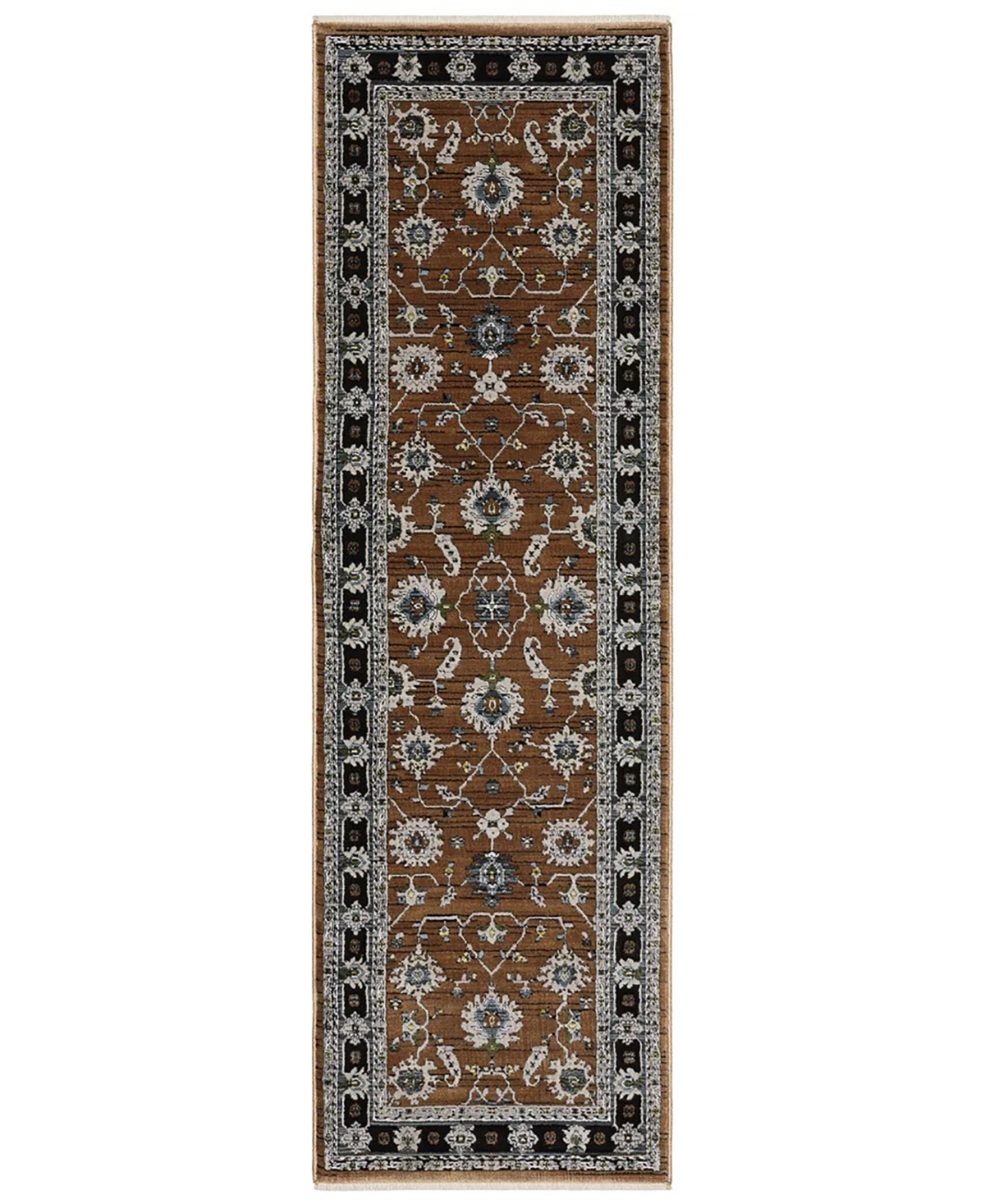 KKEI05068235ST 2 ft. 3 in. x 7 ft. 6 in. Keira KEI05 Traditional Power Loomed Rectangle Area Rug, Rust