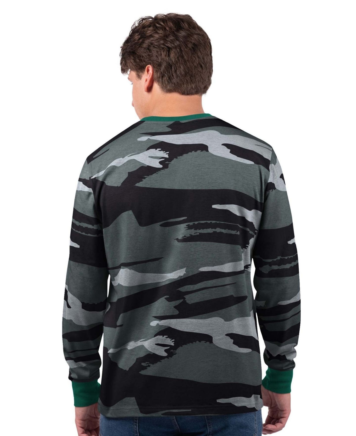 Мужская футболка Starter Gray New York Jets Thursday Night Gridiron Long Sleeve — фото 2