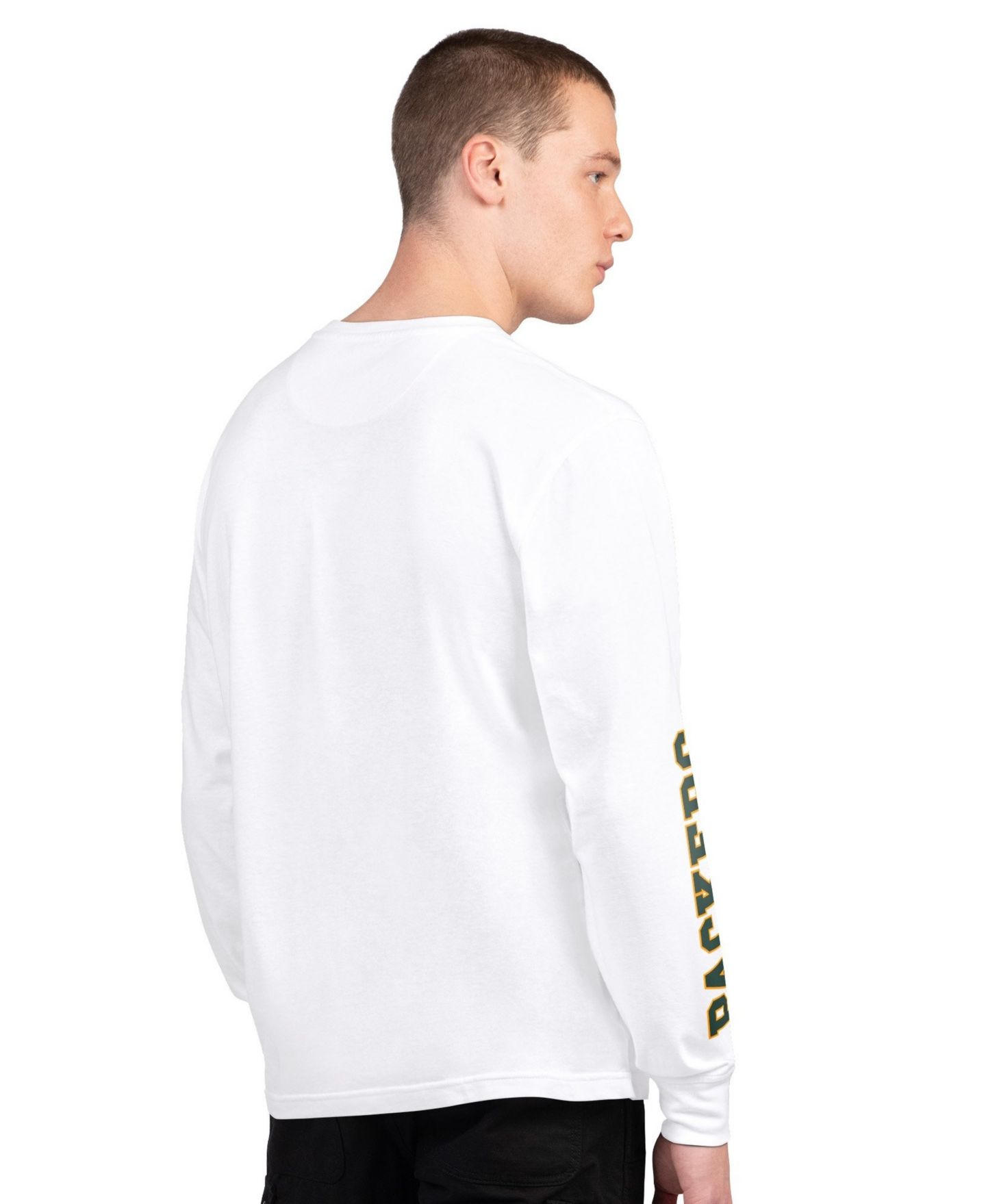 Мужские футболки Starter Green/White Green Bay Packers Short Sleeve Long Sleeve T-Shirt Combo Pack — фото 6