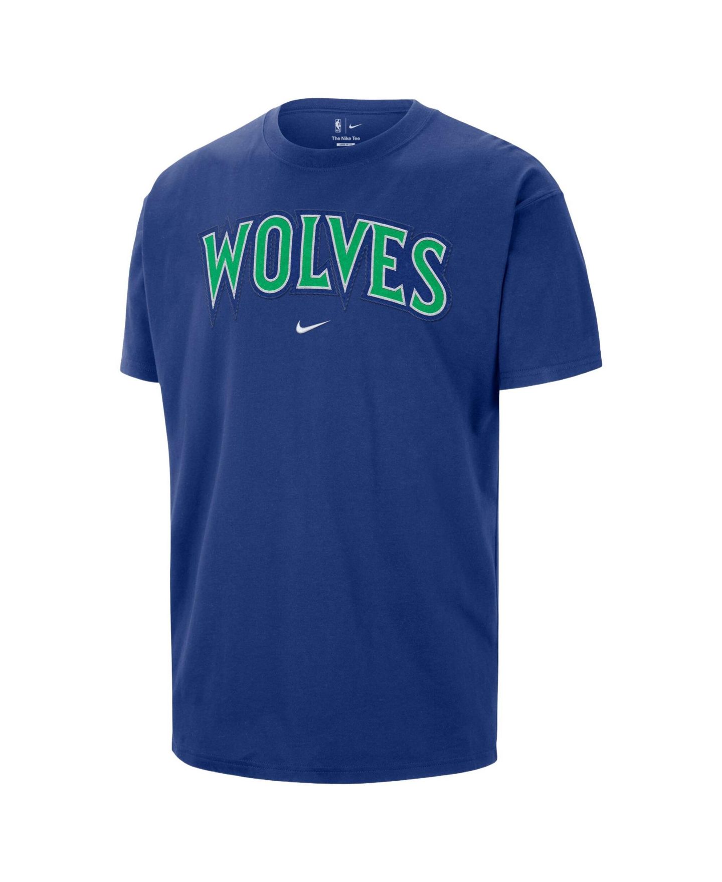 Мужская футболка Nike Blue Minnesota Timberwolves Twill Logo — фото 2